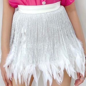 White Feather Skirt